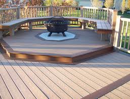 Decking And Portable Fire Pits Vinyl, Fire Pit On Composite Deck